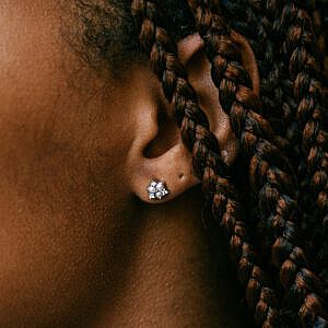 pearl and diamond cluster earrings MB essentials