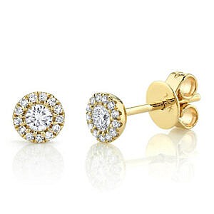 MB Essentials Diamond Halo Stud