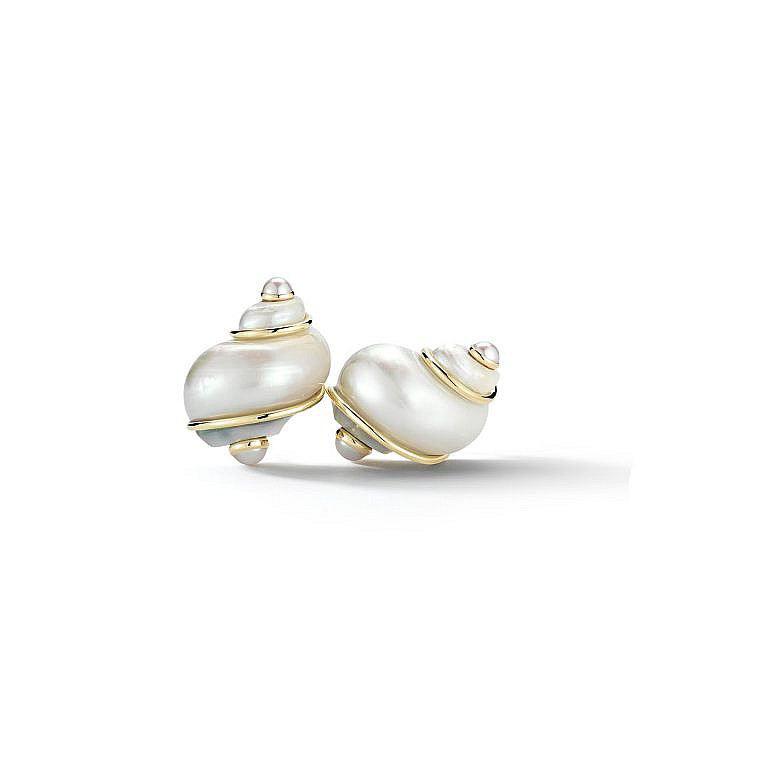 seaman schepos turbo shell earrings