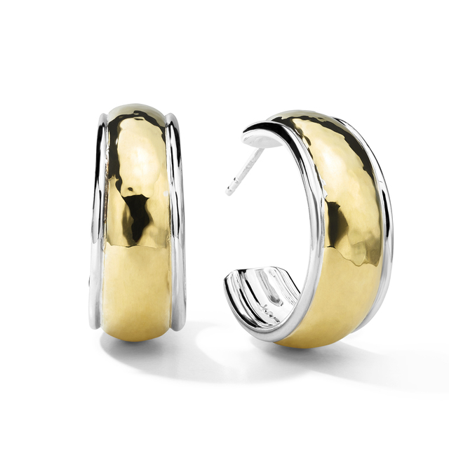 Tapperd Dome Hoop Earrings in Chimera