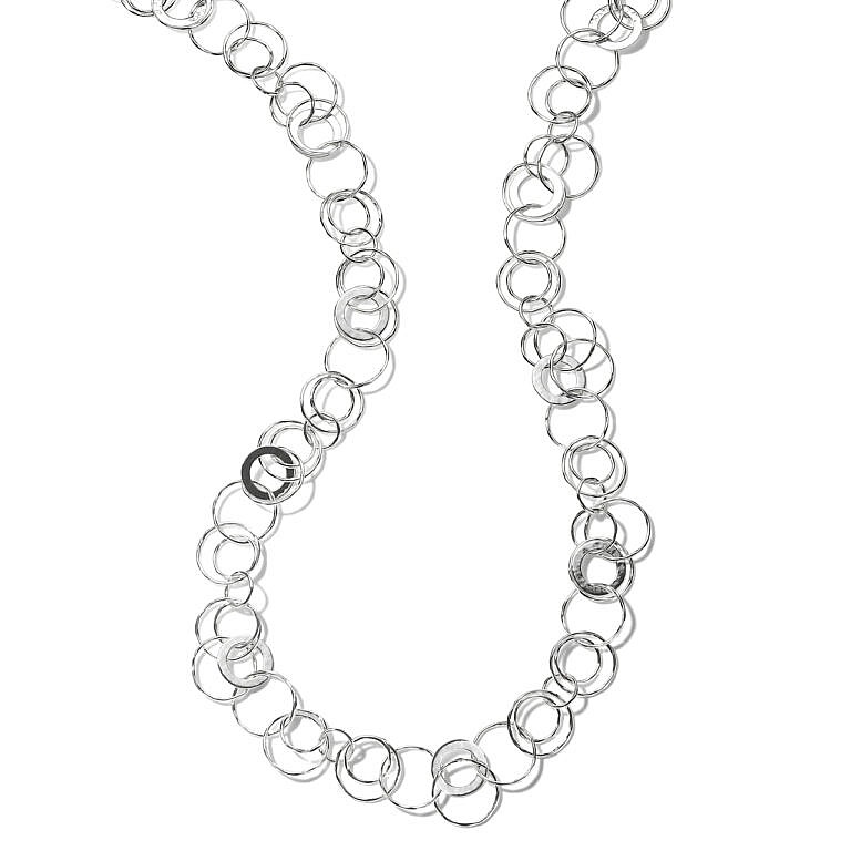 jet set ippolita silver long necklace close up