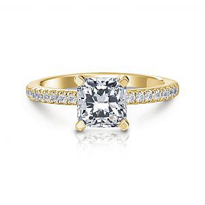 Ann Princess Pave Engagement Ring