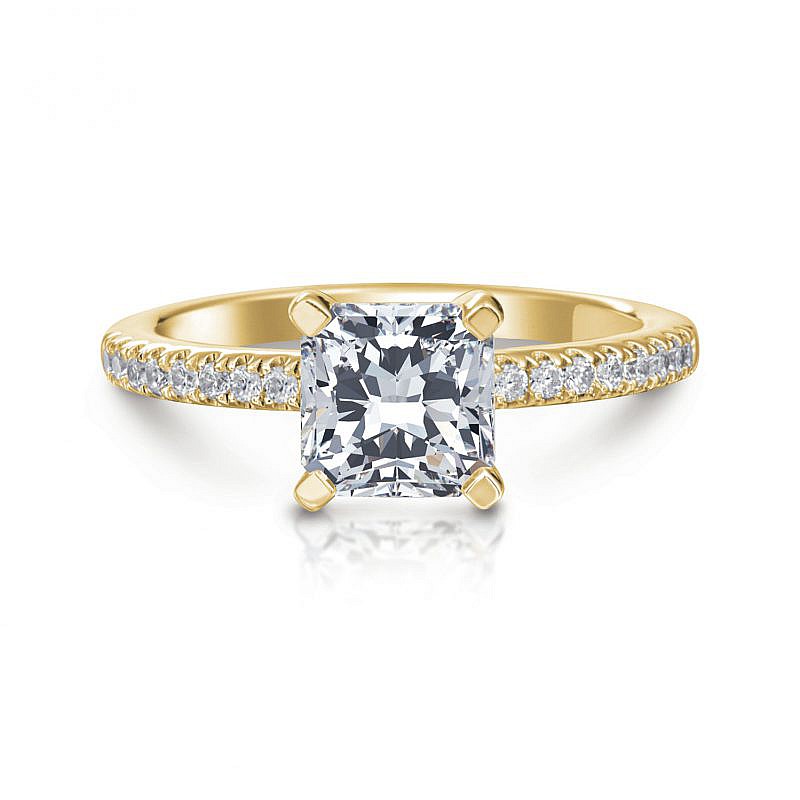 ann-cushion-yellow-1 Ann Princess Pave Engagement Ring
