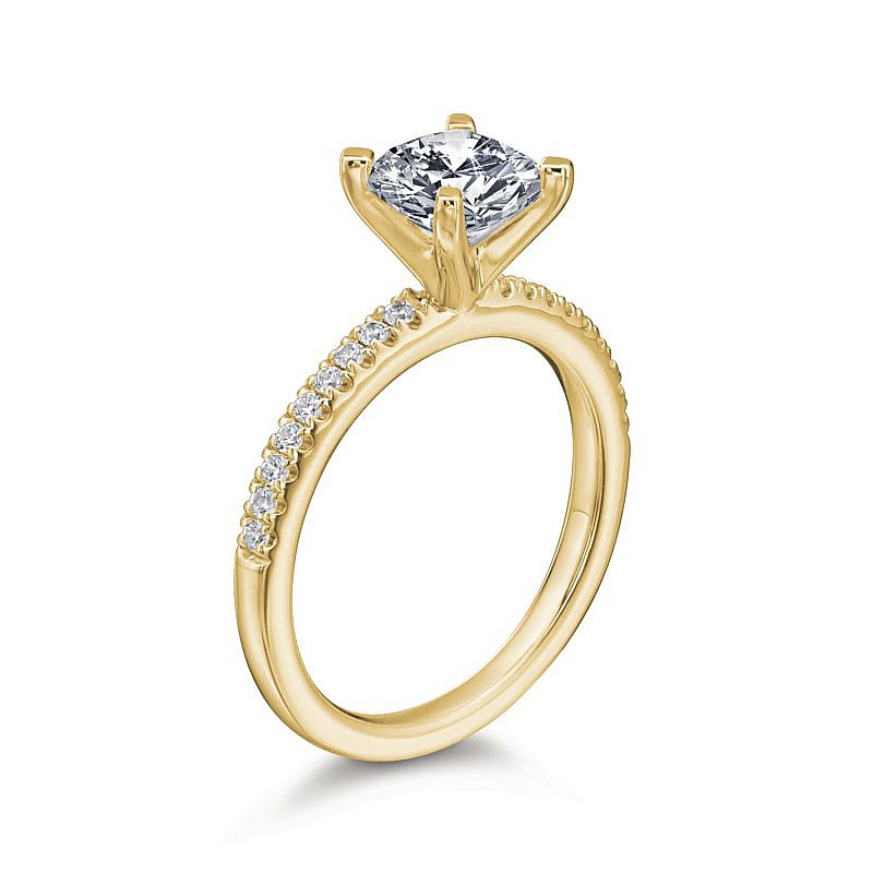 ann-cushion-yellow-2 Ann Princess Pave Engagement Ring