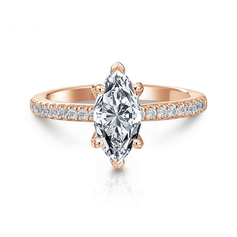 ann-marquise-rose-1 Ann Marquise Pave Engagement Ring