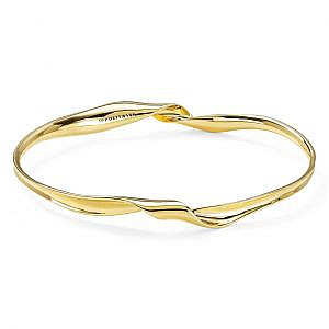 Ippolita 18K Yellow Gold Classico Twisted Ribbon Bangle.