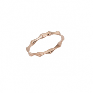 bamboo ring in rose gold