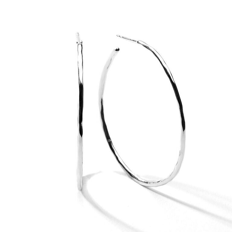 Ippolita Medium Squiggle Hoop Earrings in Sterling Silver