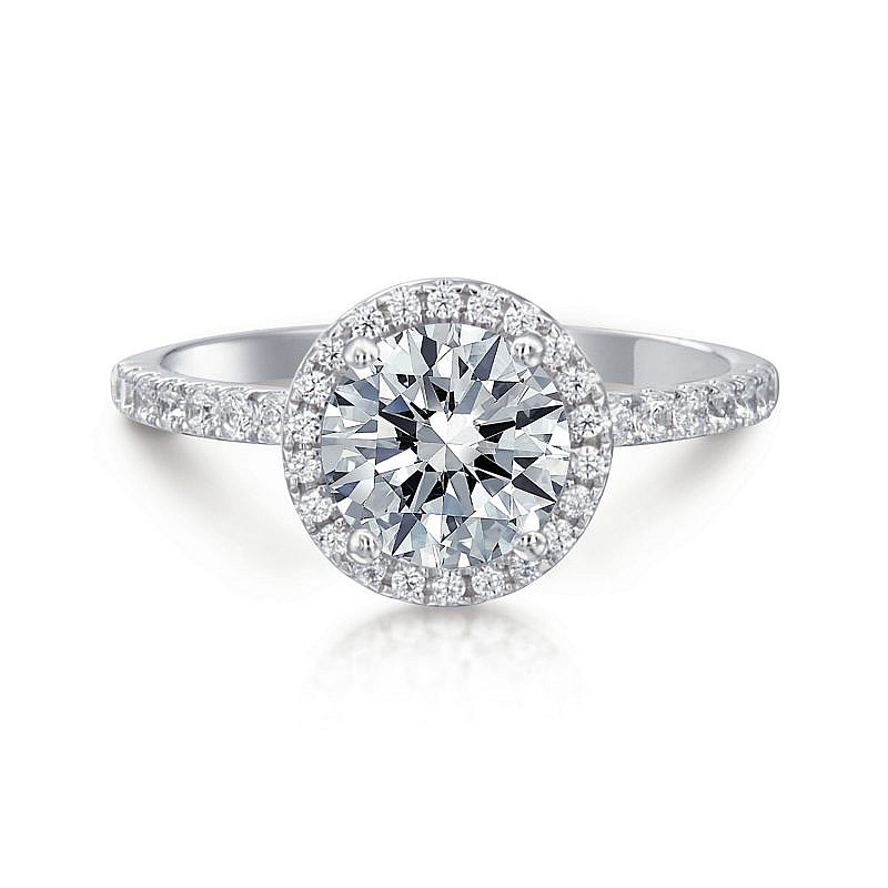 Daisy Round Halo Engagement Ring