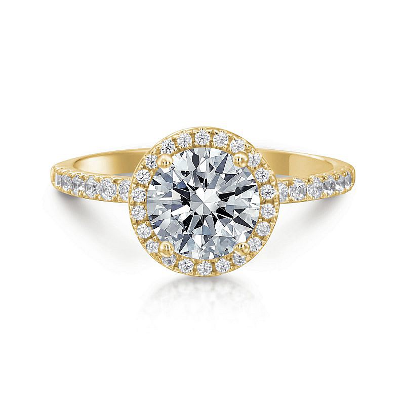 daisy-round-yellow-1 Daisy Round Halo Engagement Ring