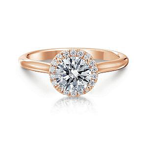 Frida Round Halo Engagement Ring