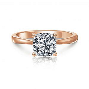 Grace Cushion Solitaire Engagement Ring