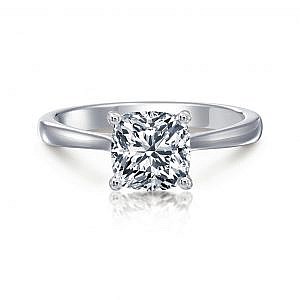 Grace Cushion Solitaire Engagement Ring