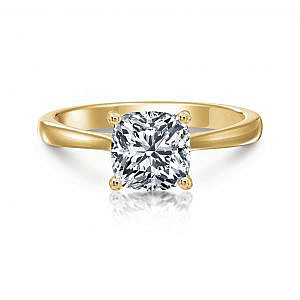 Grace Cushion Solitaire Engagement Ring