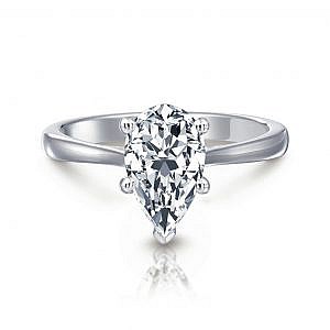 Grace Pear Solitaire Engagement Ring