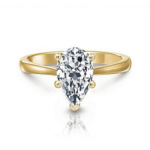 Grace Pear Solitaire Engagement Ring