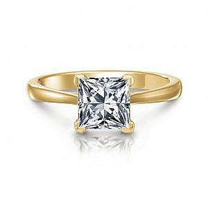 Grace Princess Solitaire Engagement Ring