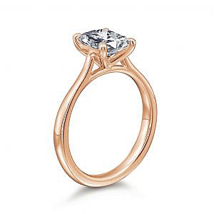 Grace Radiant Solitaire Engagement Ring