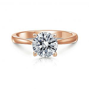 Grace Round Solitaire Engagement Ring