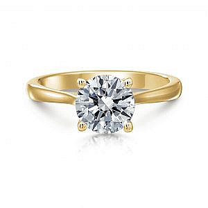 Grace Round Solitaire Engagement Ring