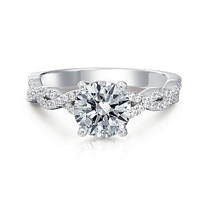 Holly Round Twist Engagement Ring