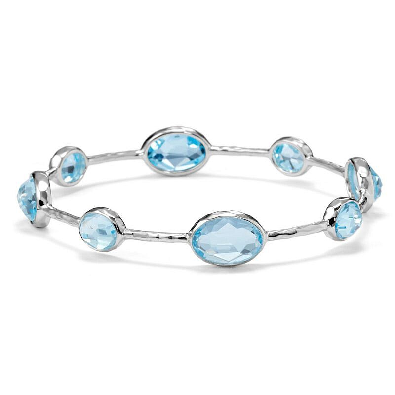 Ippolita Rock Candy 8-Stone Bangle Bracelet Blue Topaz