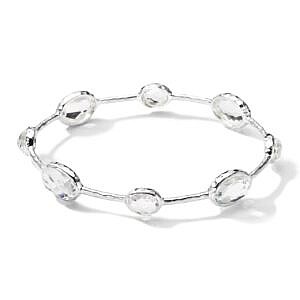 Ippolita Rock Candy 8-Stone Bangle in Clear Quartz