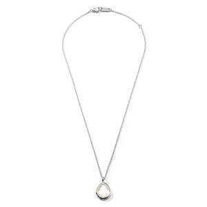 Ippolita Sterling Silver Rock Candy Teardrop Pendant Necklace in Clear Quartz