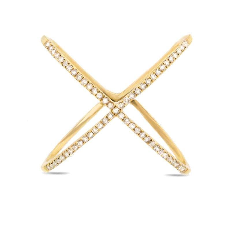 MB Essentials Diamond X Ring