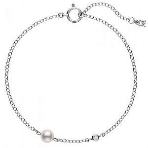 Mikimoto Akoya A+ Pearl Bracelet with Diamond