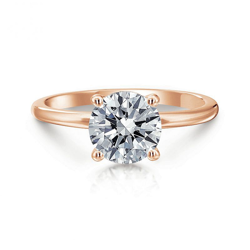 rosamund-round-rose-1 Rosamund Round Hidden Halo Solitaire Engagement Ring