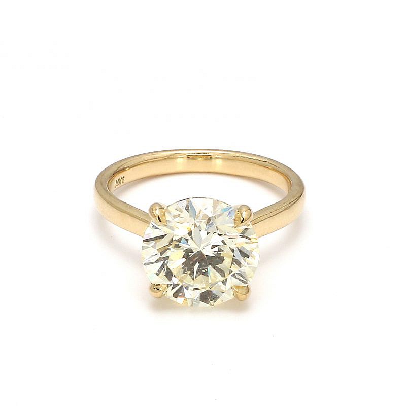 4.70CT Round Brilliant Cut Solitaire Diamond Engagement Ring