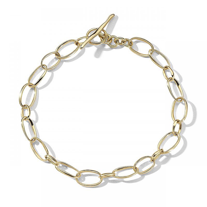 Scultura Tiny Link Bracelet in 18K Gold