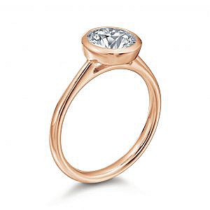 Wallis Round Bezel Engagement Ring