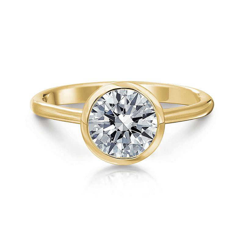 Wallis Round Bezel Engagement Ring