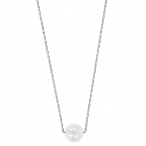 White Freshwater Pearl Pendant Necklace