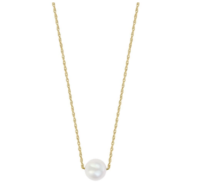 White Freshwater Pearl Pendant Necklace