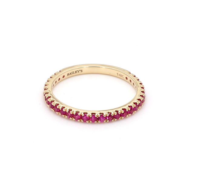 July Birthstone Band Ring