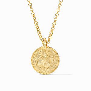 Julie Vos Coin Pendant Necklace