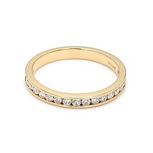 Channel Set Diamond Band Ring