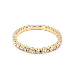 U-Prong Diamond Band Ring