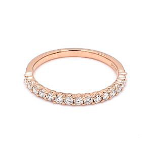 Shared Prong Diamond Band Ring