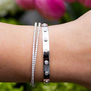 MB Essentials Bezel-Set Diamond Bracelet