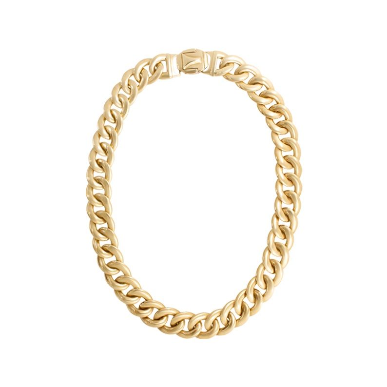 Estate Yellow Gold Italian Link Necklace