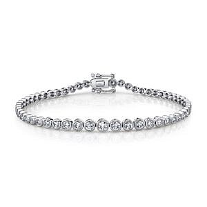white gold diamond tennis bracelet