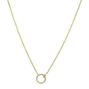 MB Essentials Diamond Interlocking Circle Necklace