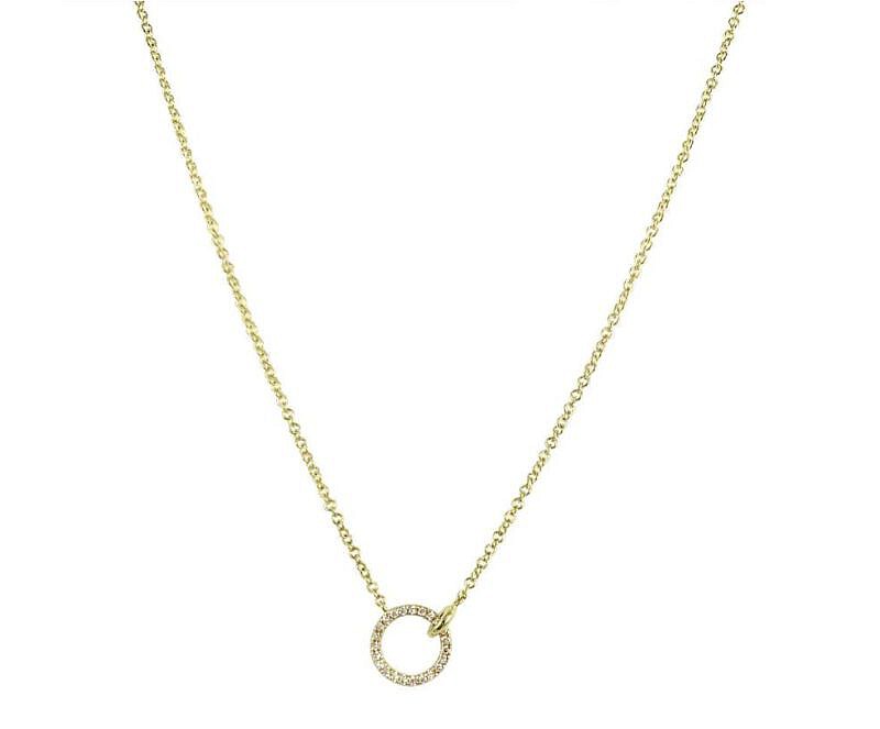 MB Essentials Diamond Interlocking Circle Necklace