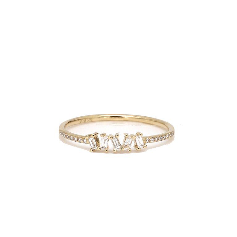 MB Essentials Oxford Ring in 14k Yellow Gold - Marcilla Bailey