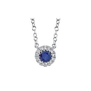MB Essentials Sapphire and Diamodn Necklace