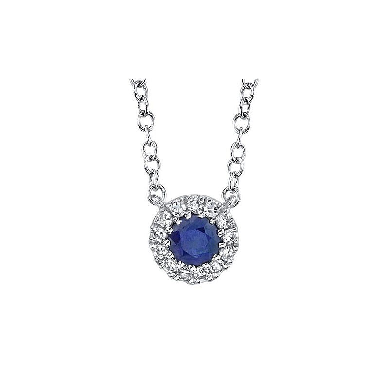 MB Essentials Sapphire and Diamodn Necklace